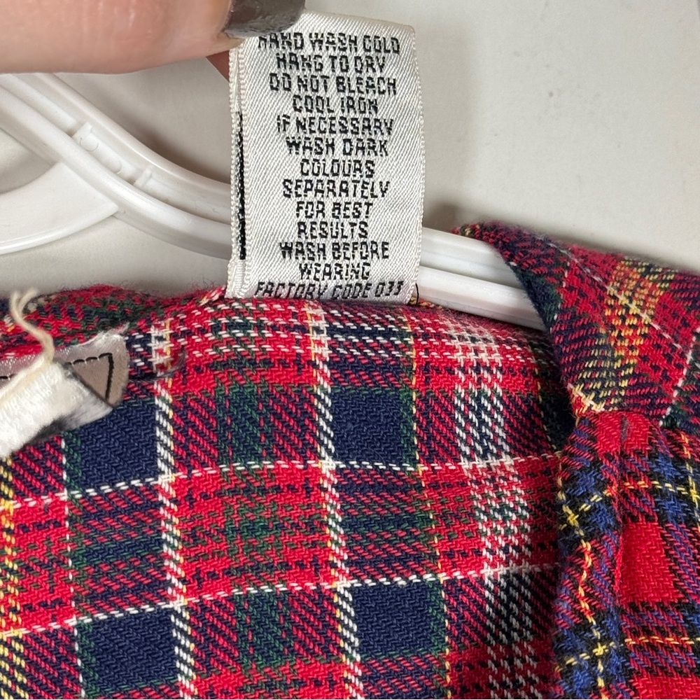 Vtg Studio Collection Red Plaid Patchwork Vest So… - image 8